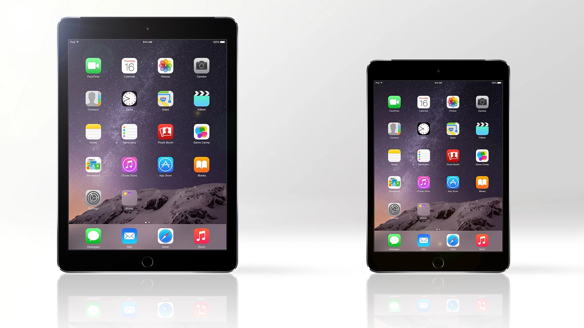 Gizmag compares the features and specs of the iPad Air 2 (left) and iPad mini 3