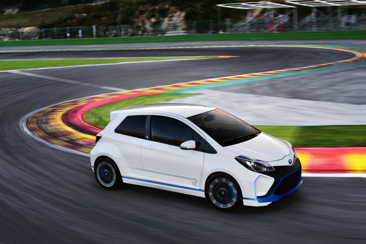 Toyota debuted the Yaris Hybrid R at the 2013 Frankfurt Motor Show