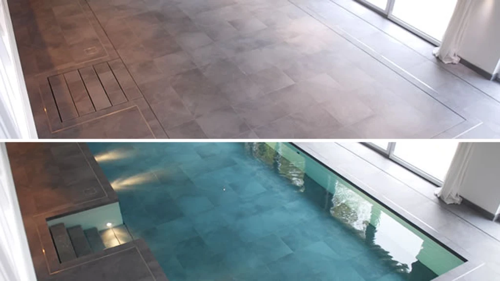 Now you see it, now you don't - the Hydrofloor movable pool floor