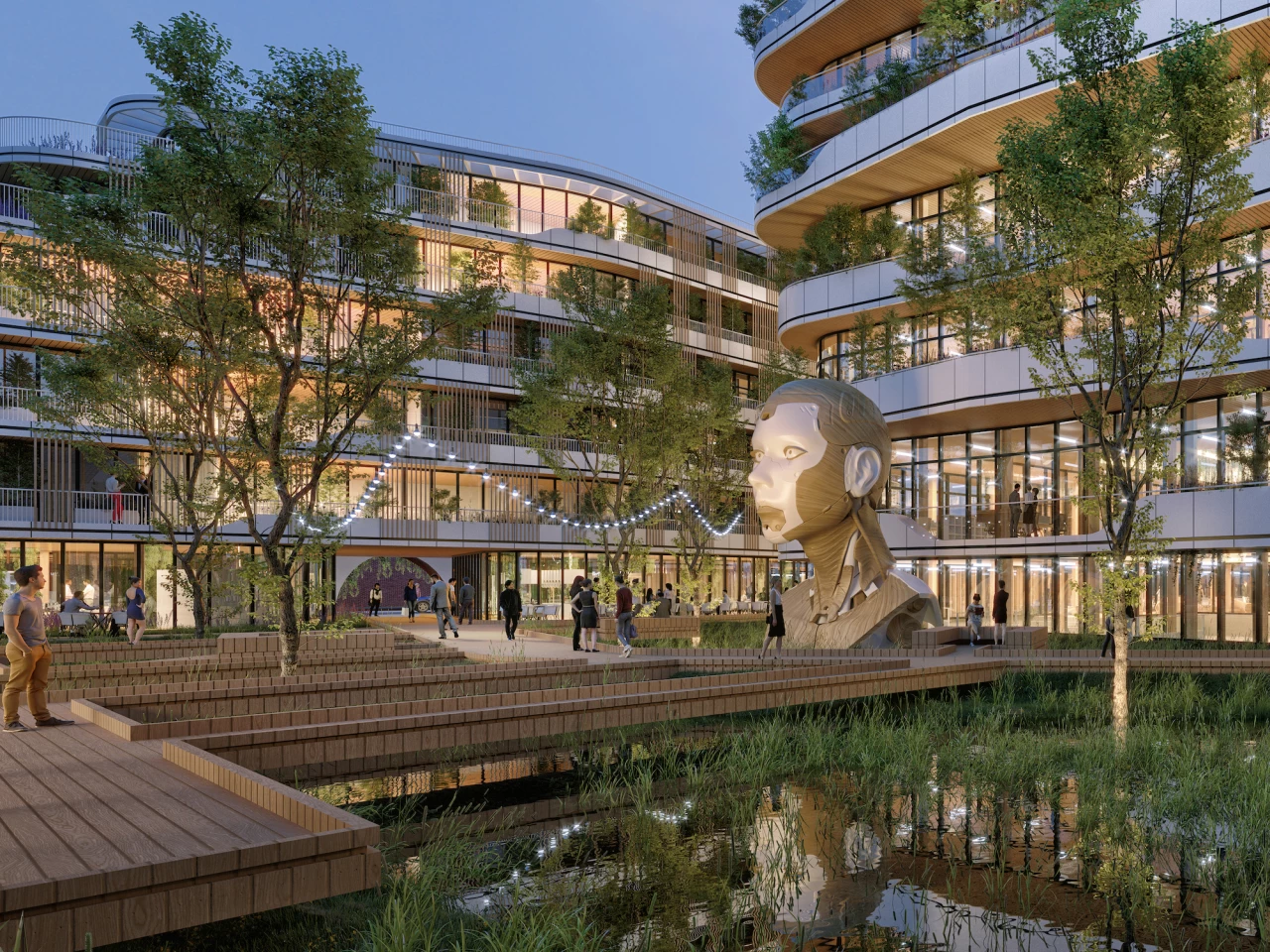 Archiborescence would be primarily constructed from sustainably sourced cross-laminated timber