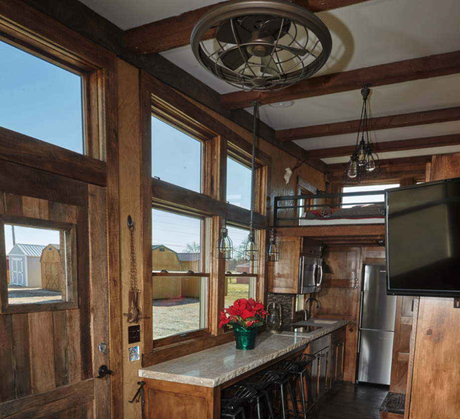There's plenty of natural light inside thanks to all those windows