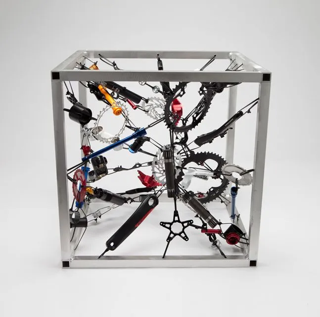 "Zoob Cube" by Richard Taylor is one of the works up for auction in the SRAM pART PROJECT