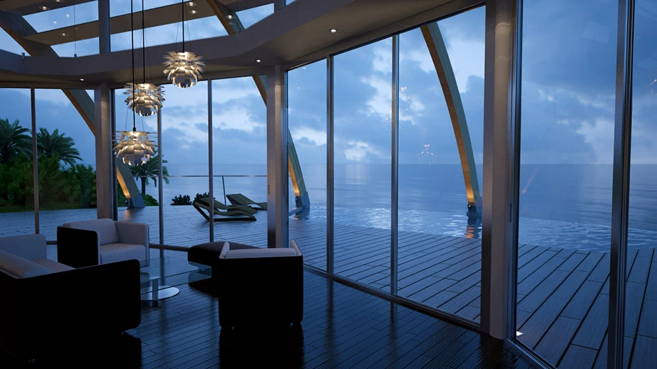 180-degree viws from the main living area