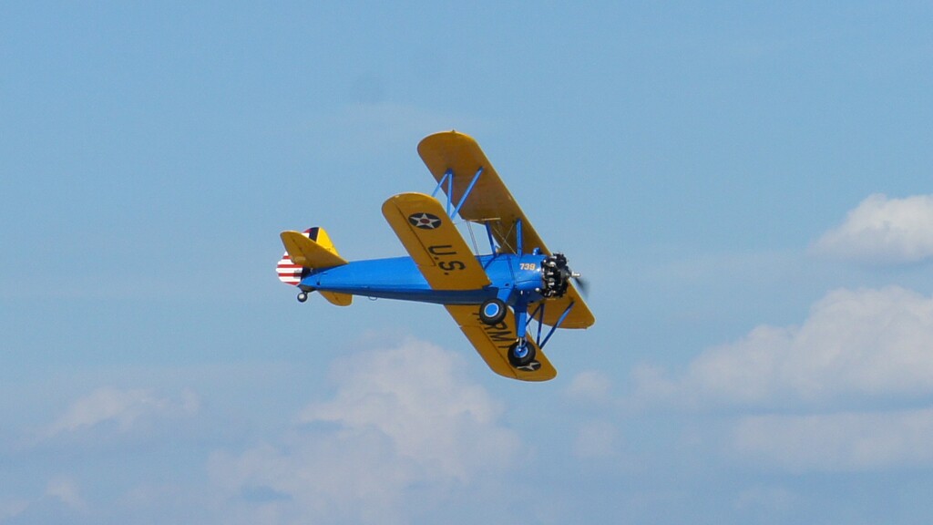 John Mohr performs incredible feats in his stock Stearman bi-plane