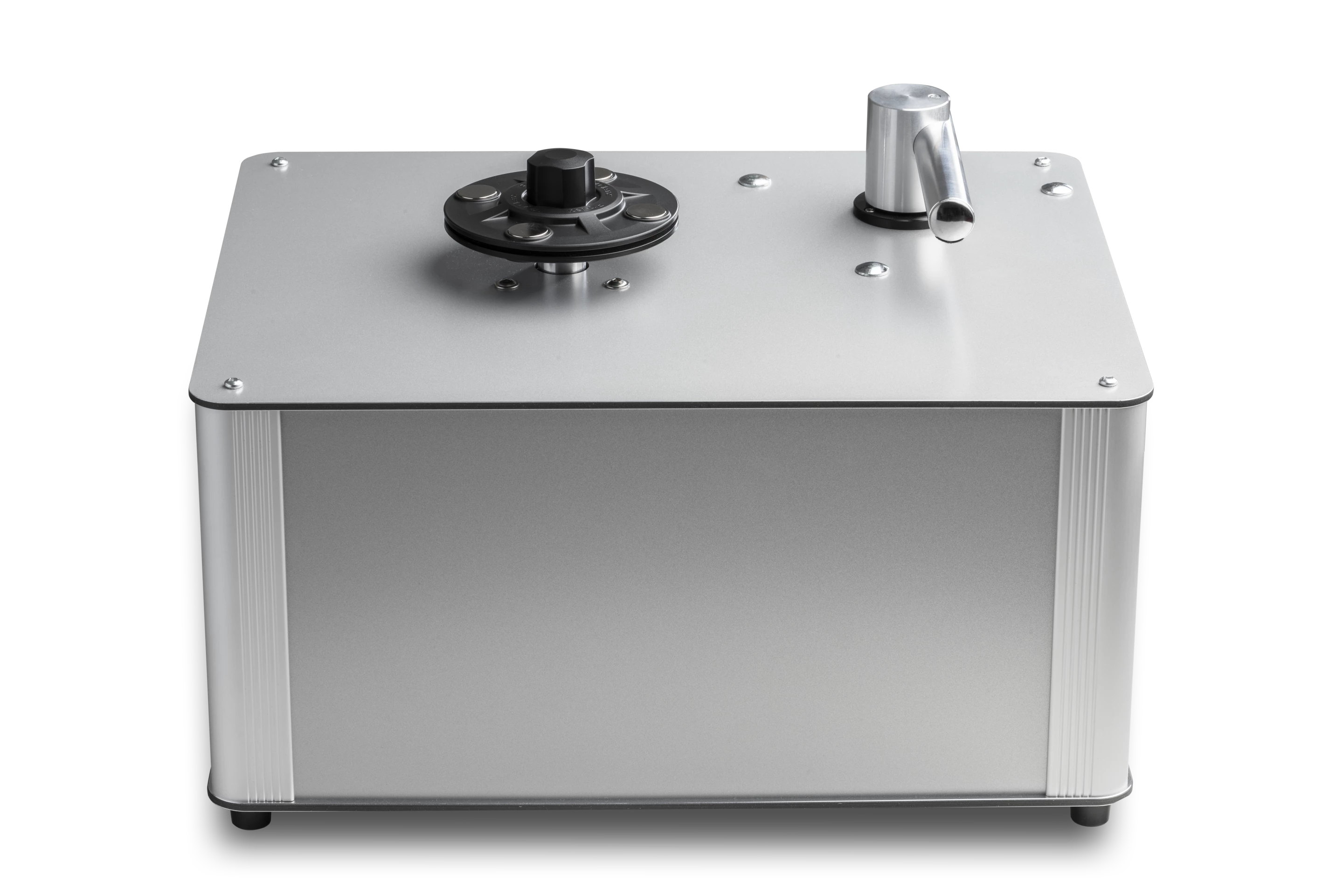 The VC-S3 record cleaning machine comes with a 2.5-liter waste tank, though Pro-Ject reckons that since the new Wash It 2 cleaning solution evaporates inside, the container may never need emptying