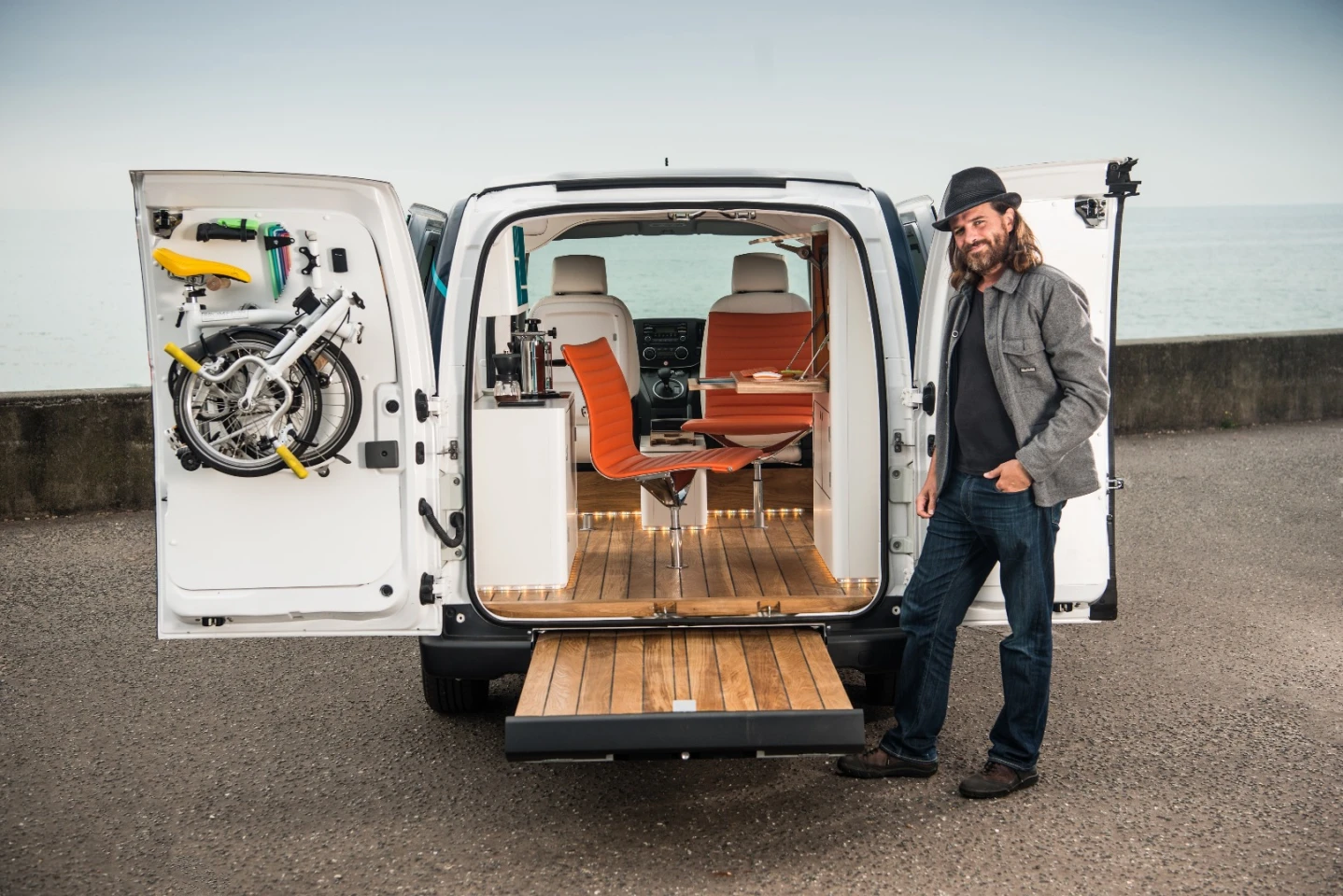 Oak wood flooring gives the Workspace a warmer look
