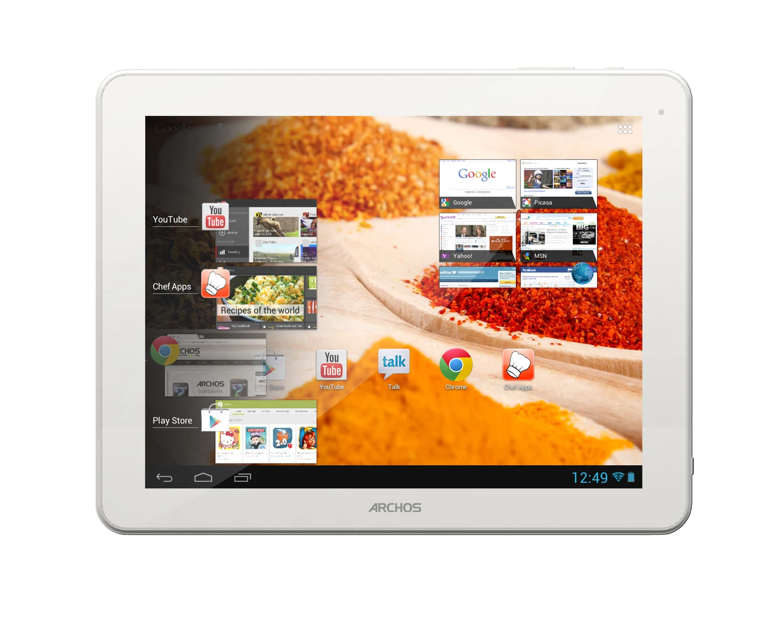 At it's core though, the ChefPad is still a tablet with some decent specs, especially considering its US$209.99 price tag