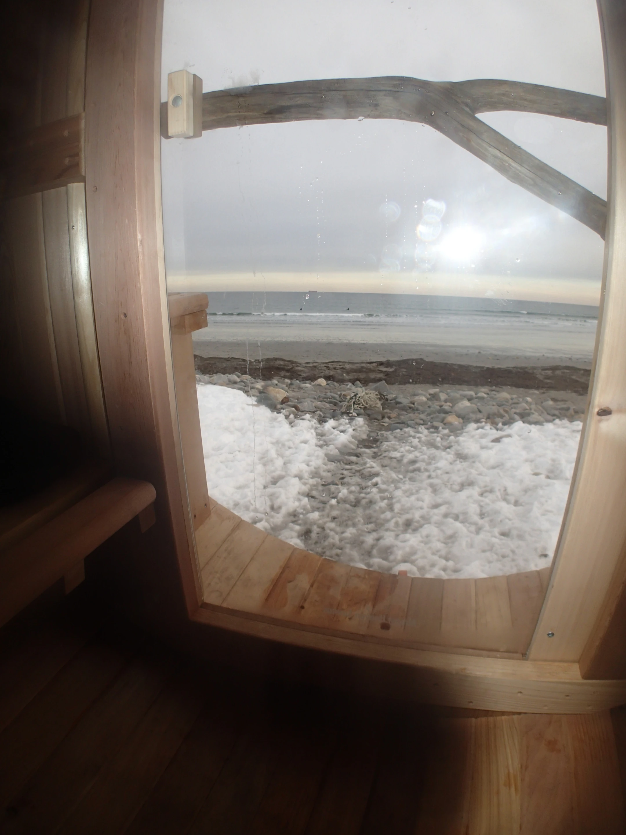 As standard, the on-board sauna is propane-fired (Photo: Surf Sauna)