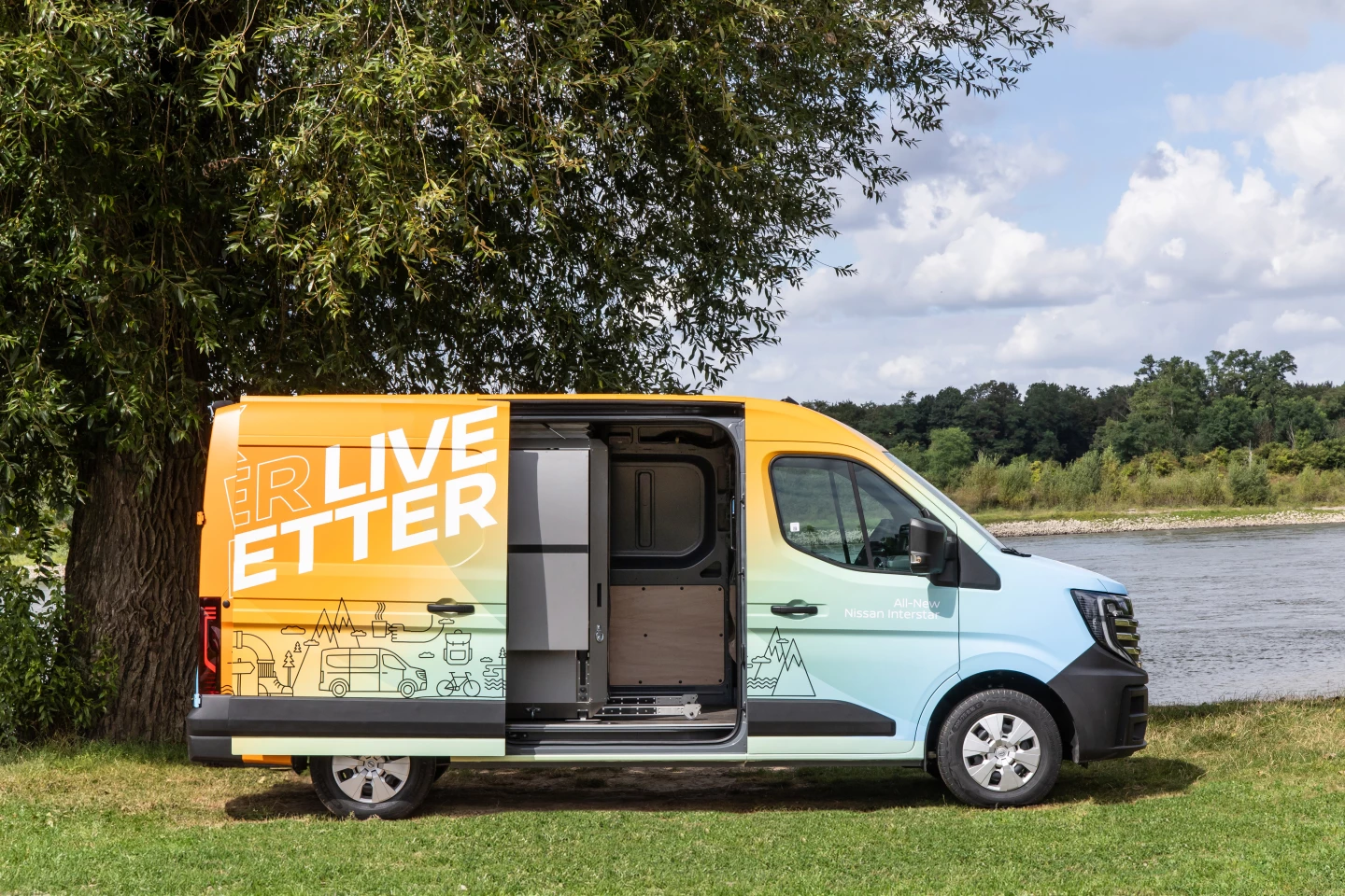 PlugVan's modules don't fill out the entirety of full-size vans, leaving space for its separate bathroom module