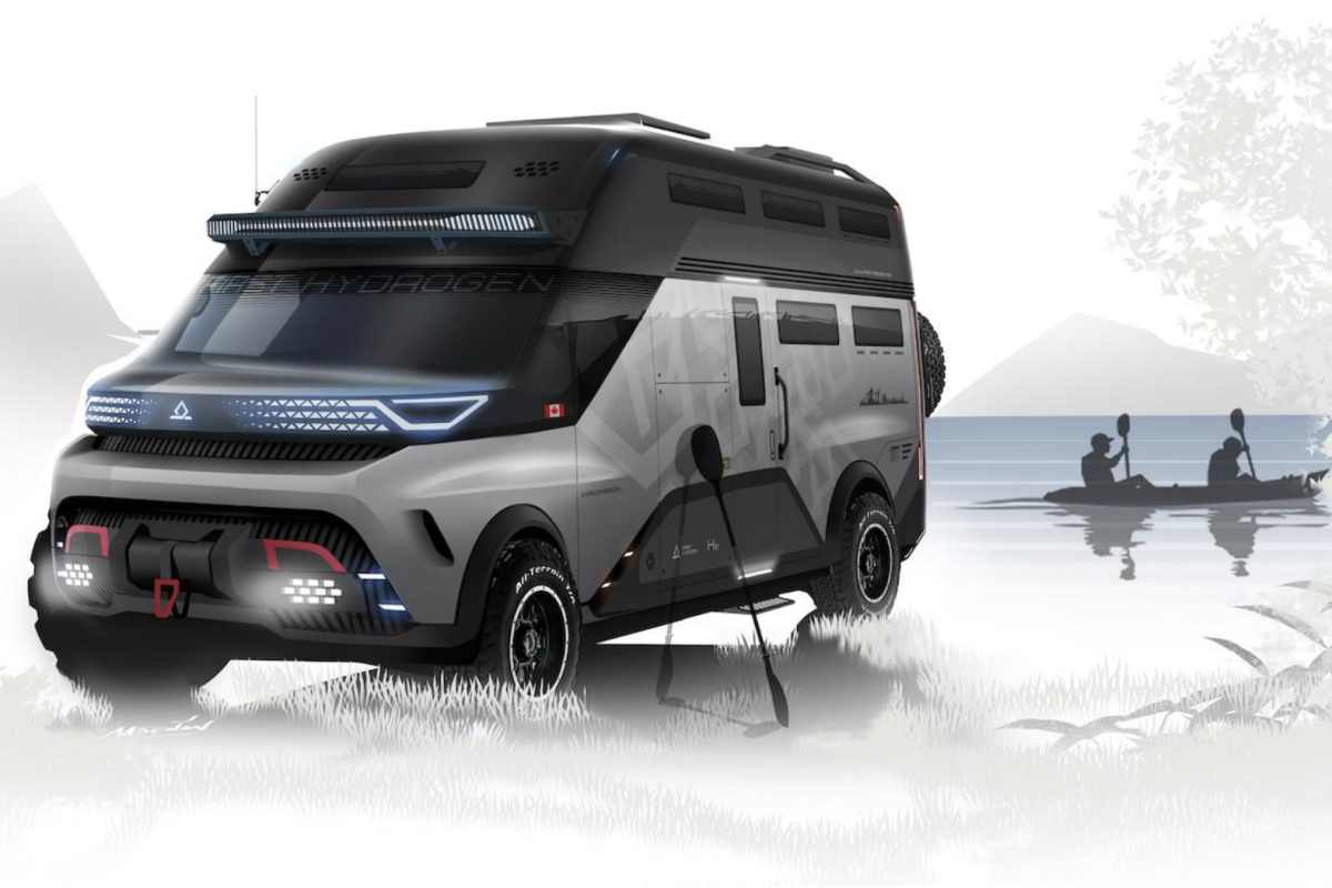 Futuristic adventure camper concept proposes clean, quiet hydrogen RV