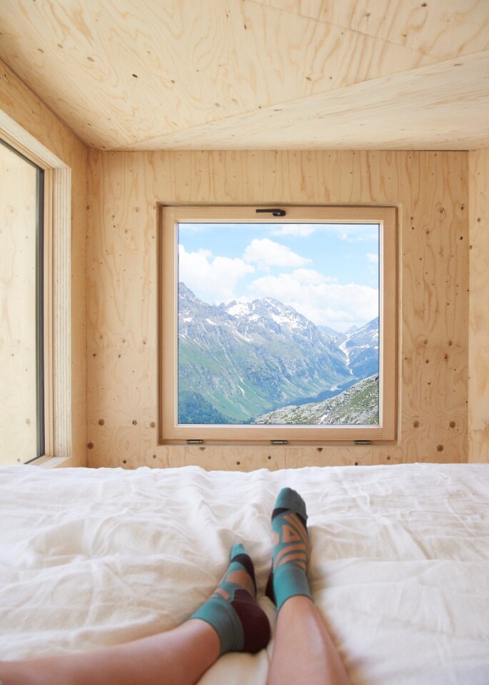 The On Mountain Hut sleeps up to two people