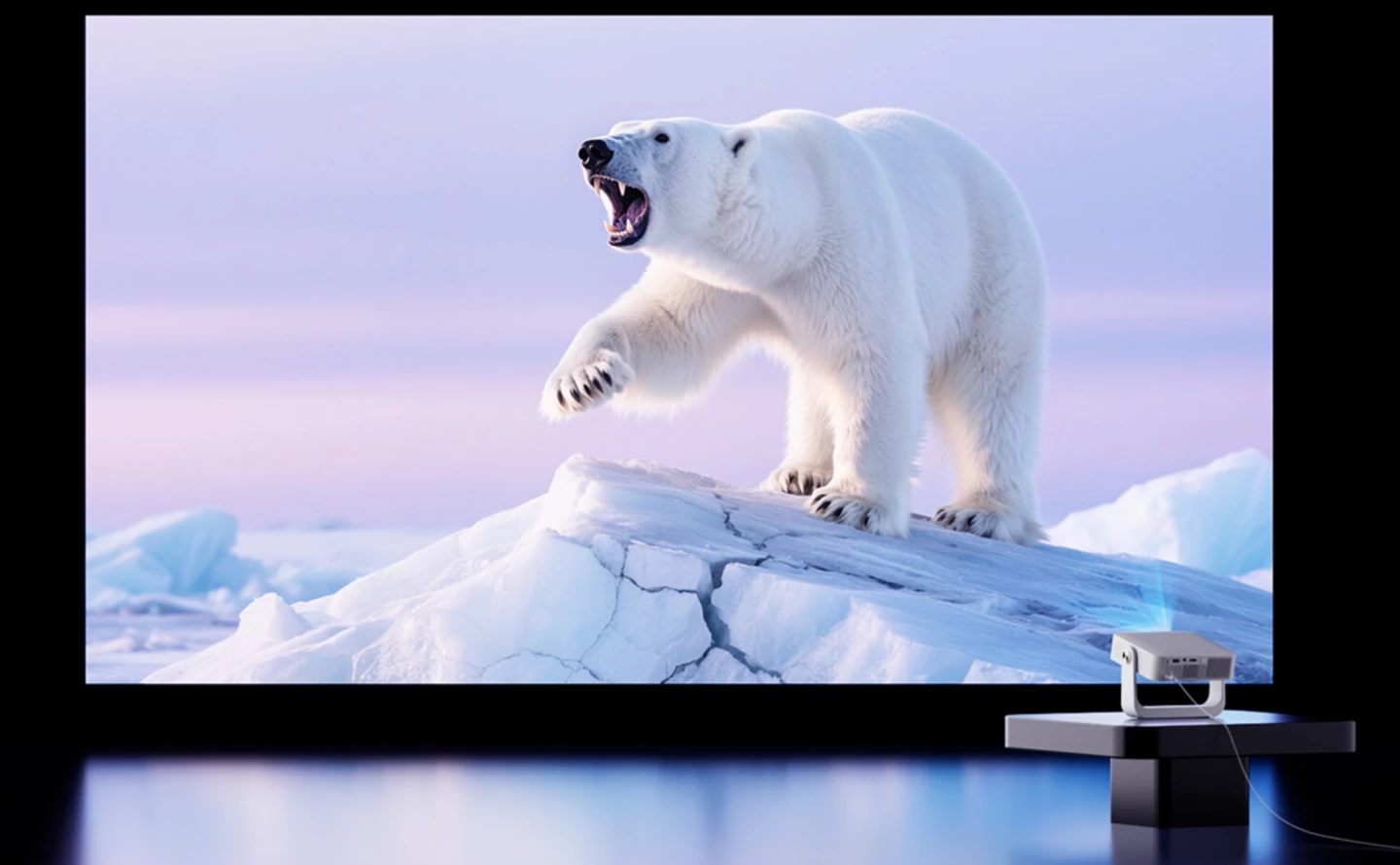 The Honor Choice AI Air projector has a throw ratio of 1.2:1, can reproduce 1080p visuals and has a 280-lumen LED light source