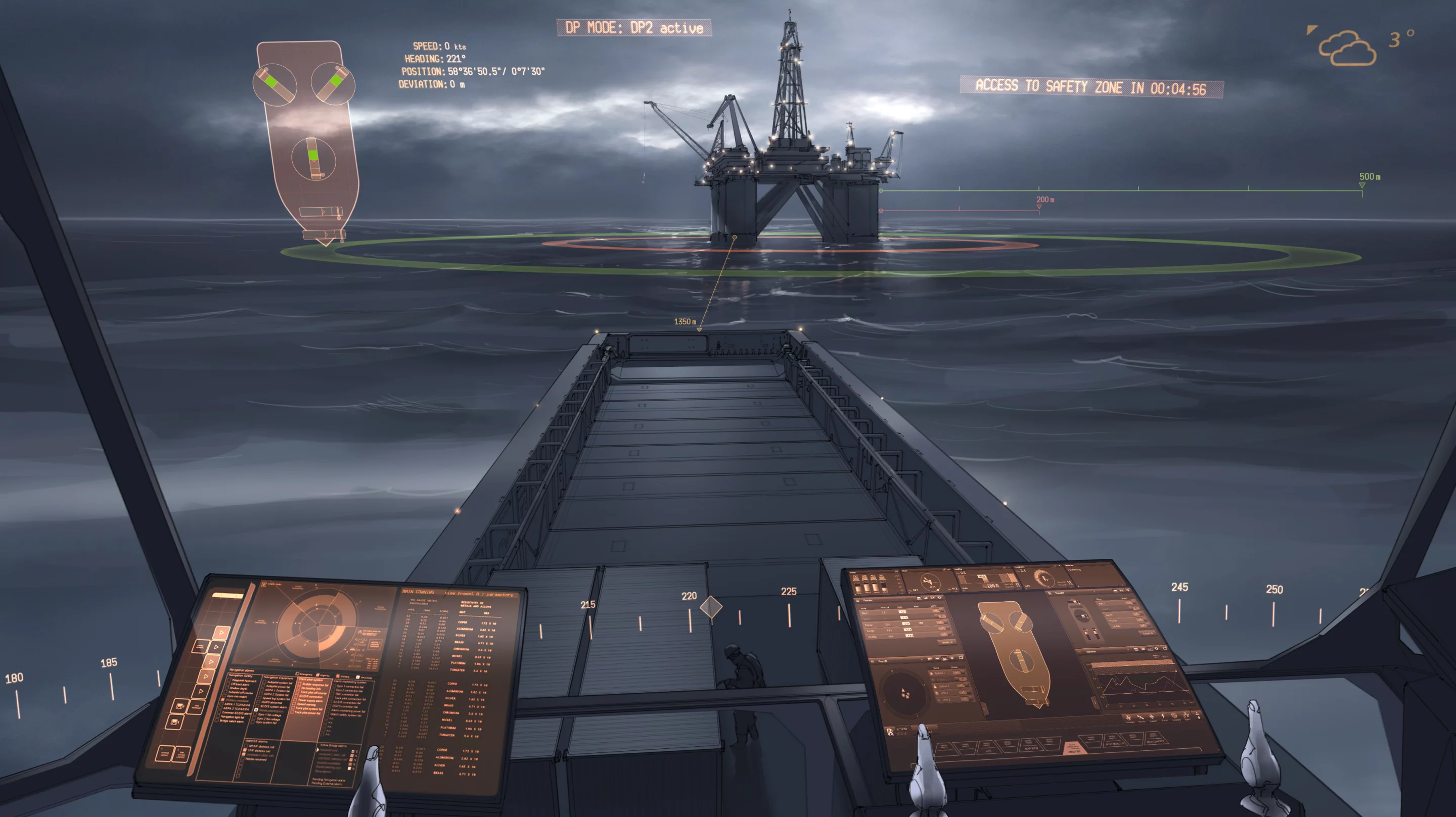 Rolls-Royce oX controlling platform safety area navigation