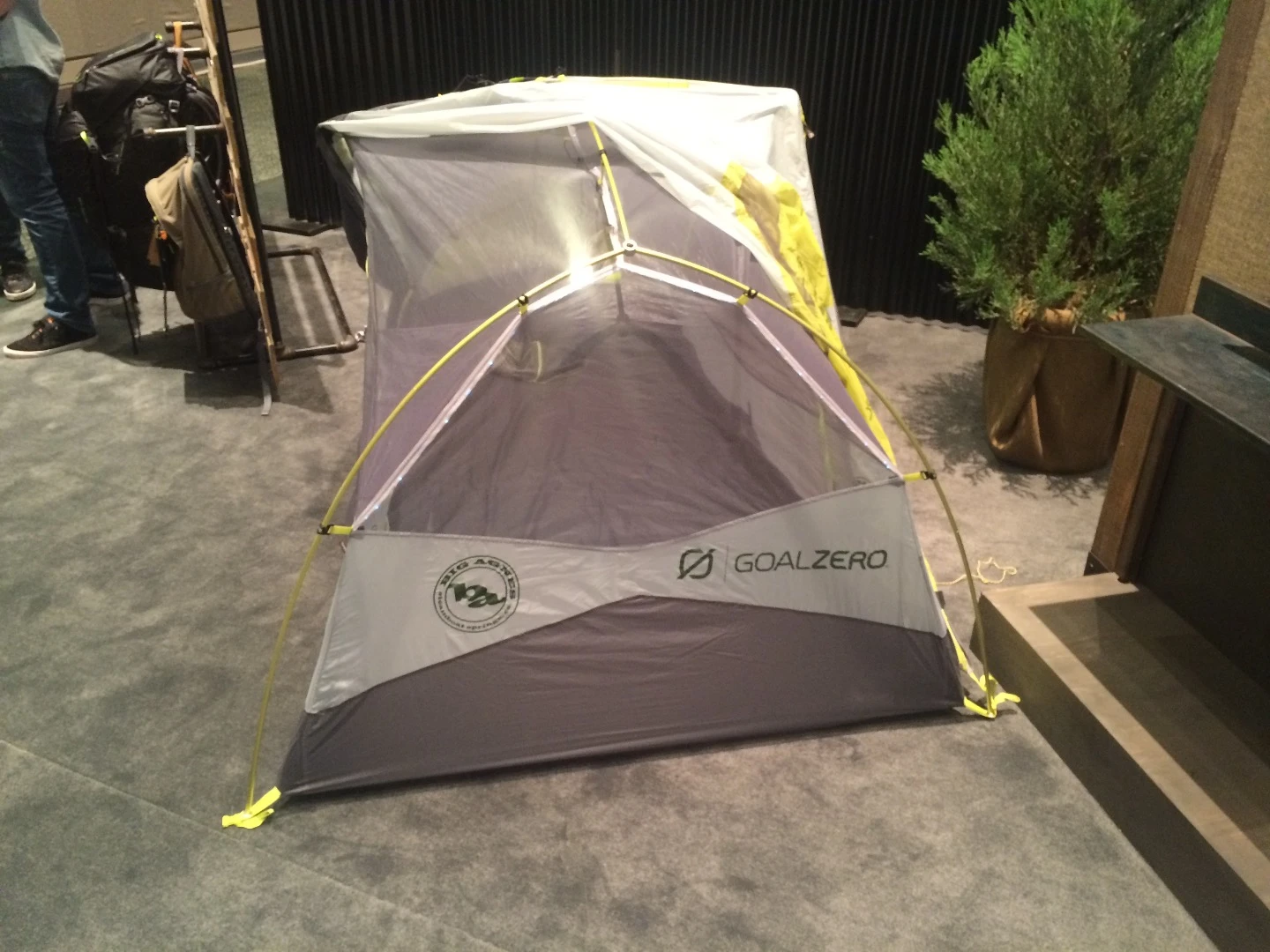 Big Agnes' Solar Ready tents come with a solar panel, battery pack, mini lantern and fan