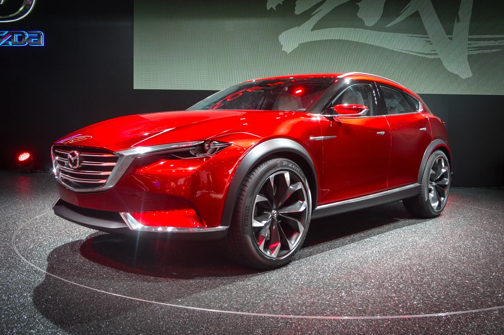 The 5-seat Koeru is Mazda's vision of a sporty but practical crossover