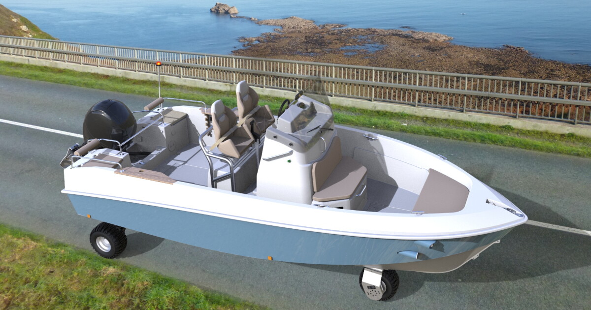 Tringa road-legal boat drives itself to and from the water