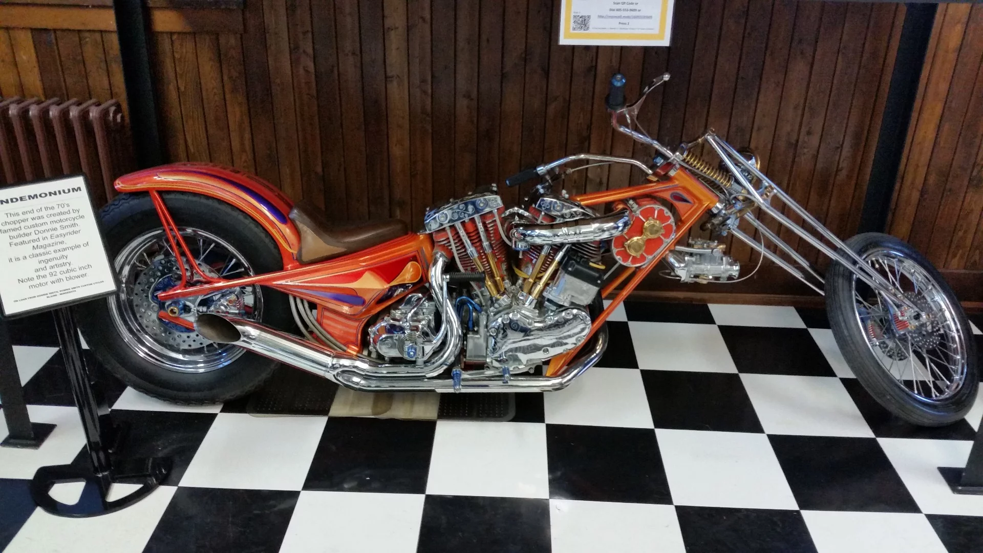 This is one of only a few custom bikes on display at the museum