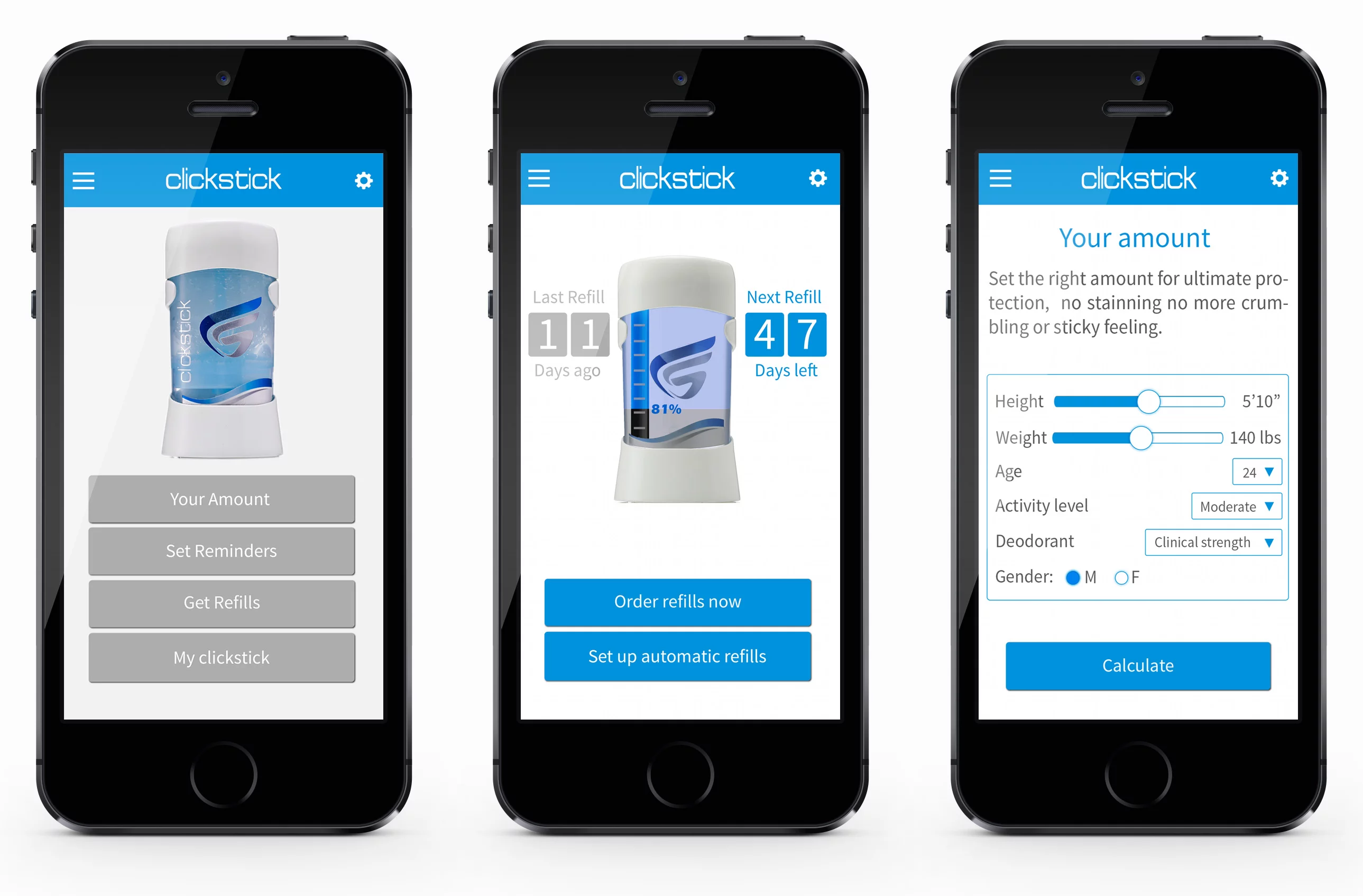 "Smartness" comes by way of an accompanying app which gauges your deodorant needs based on your attributes and habits