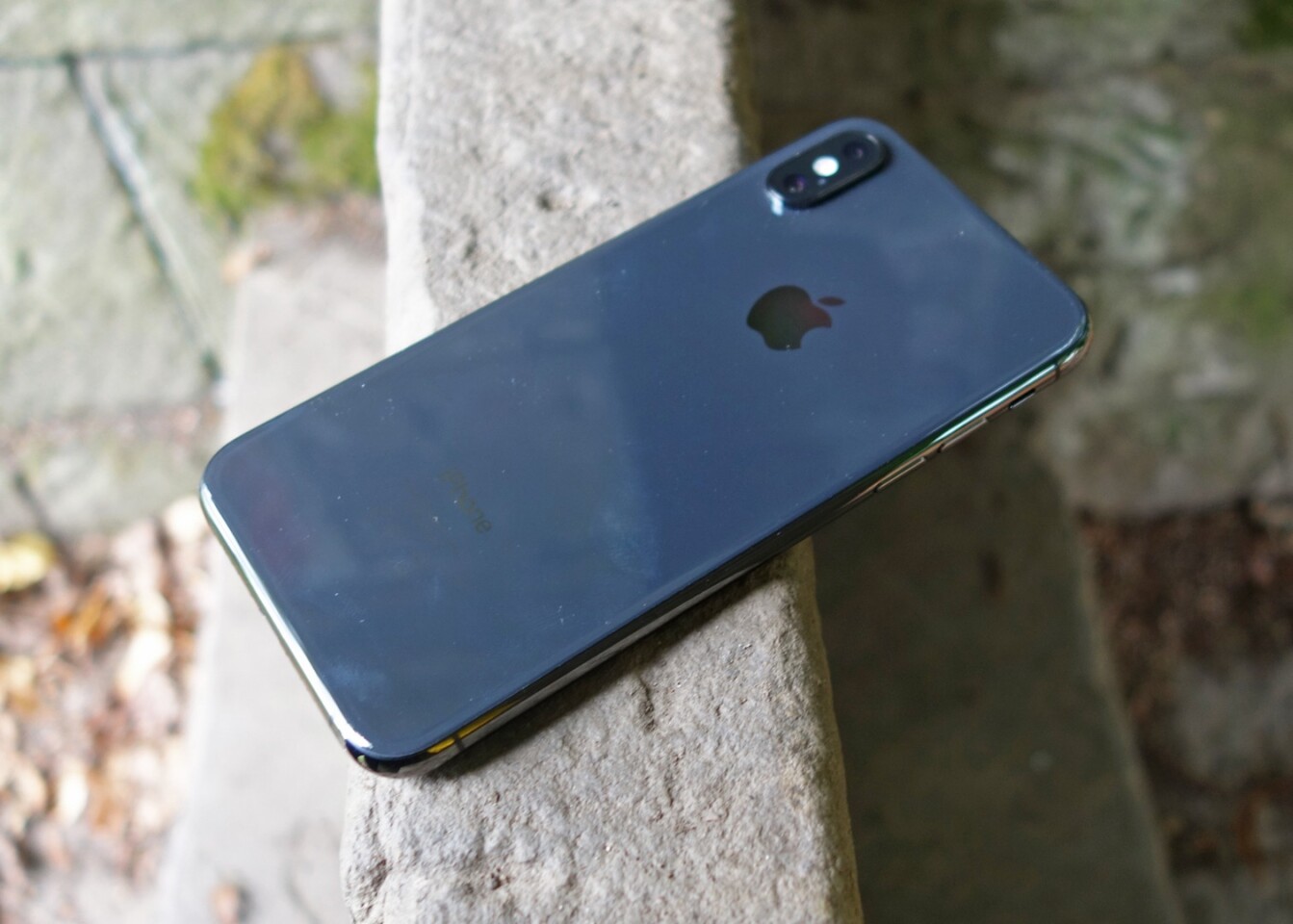 The glass back of the iPhone XS will attract fingerprints