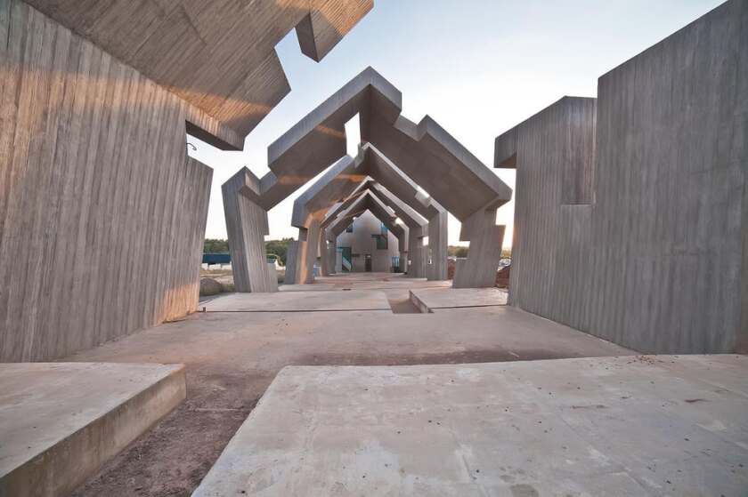The Mausoleum of the Martyrdom of Polish Villages commemorates Polish victims of WWII