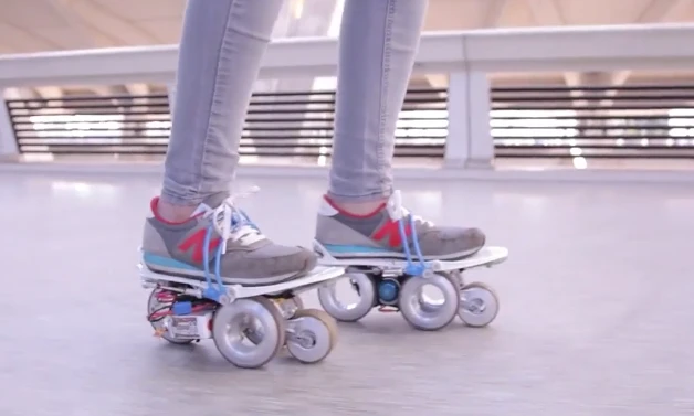Rollkers are like motorized airport walkways on your feet