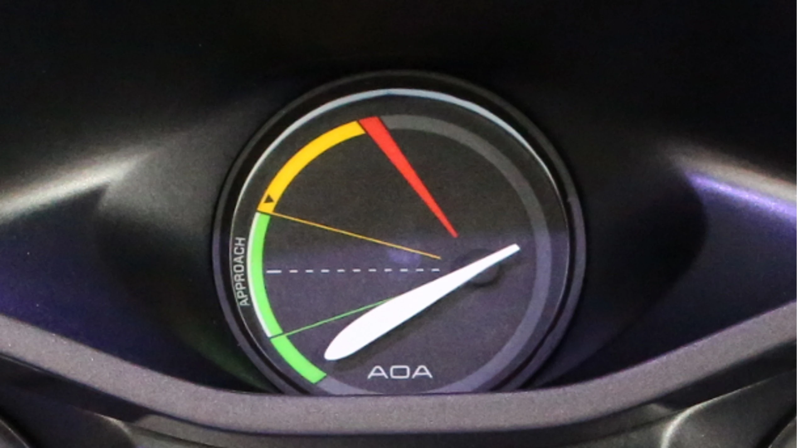 The ICON A5 Angle of Attack indicator