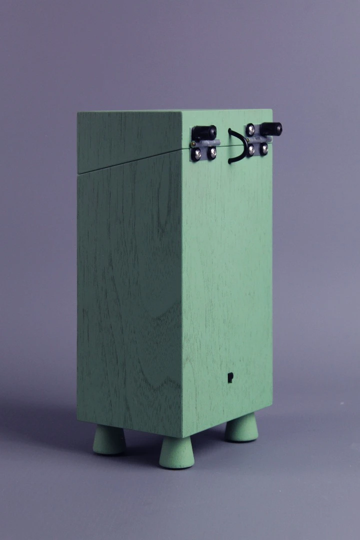 This mini replica of a larger arcade cabinet is fully functional
