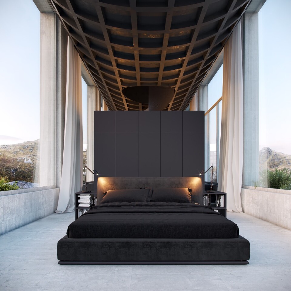 The Infinity House's bedroom