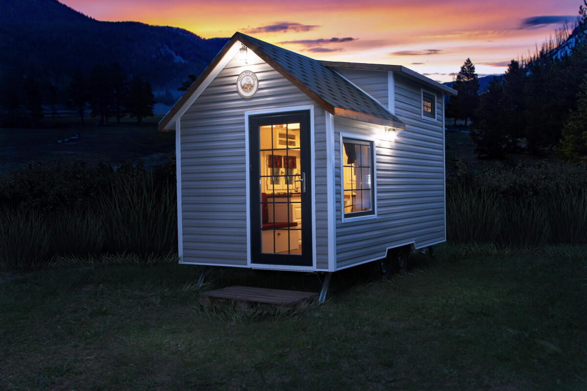 Compact tiny house embraces nomadic off-grid living