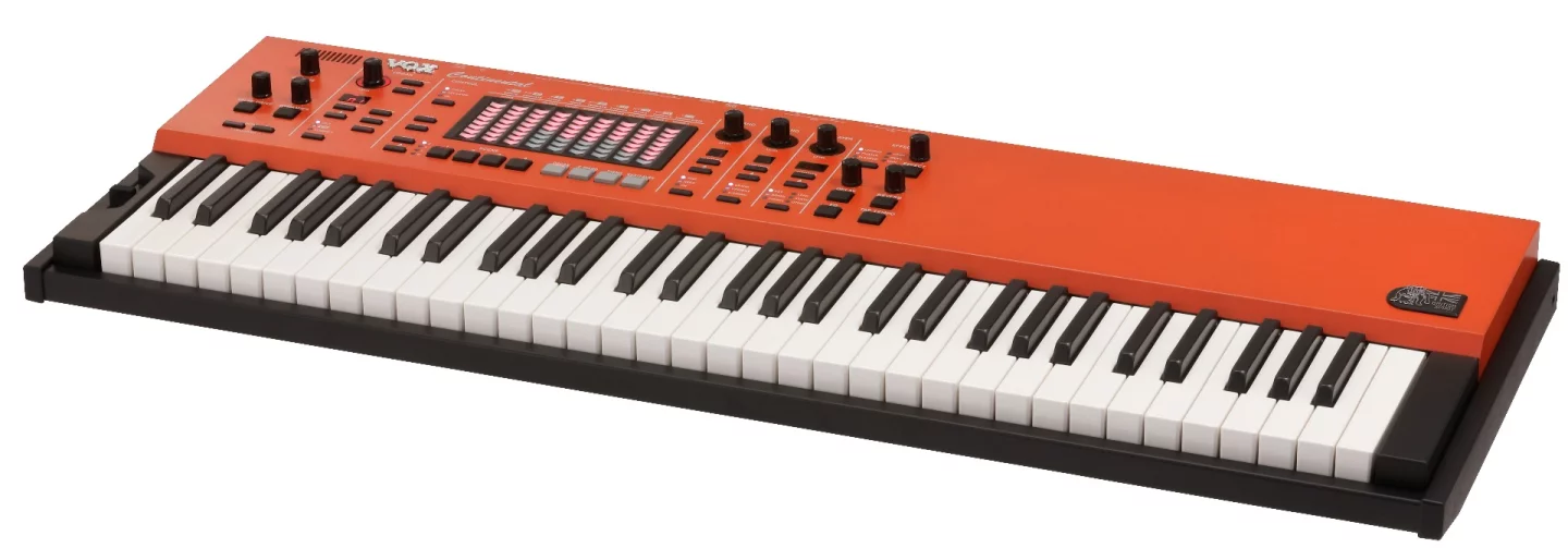 The 2017 Vox Continental keyboard doesn't have the reversed-color keys of old but does rock three sound engines for classic organ and piano sounds