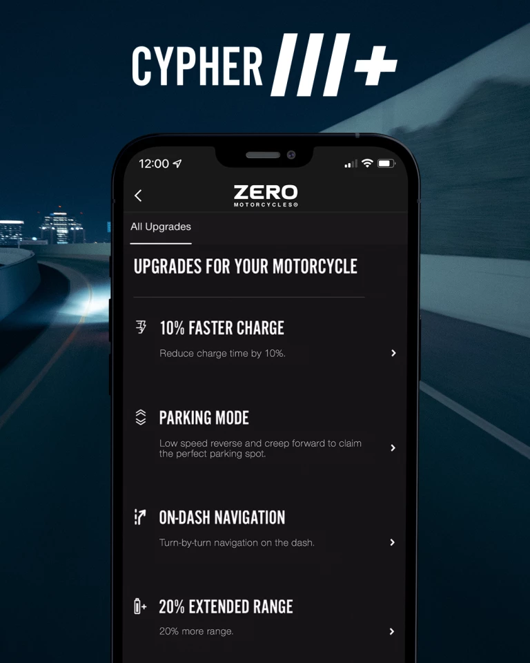 App-based Cypher III+ upgrade store