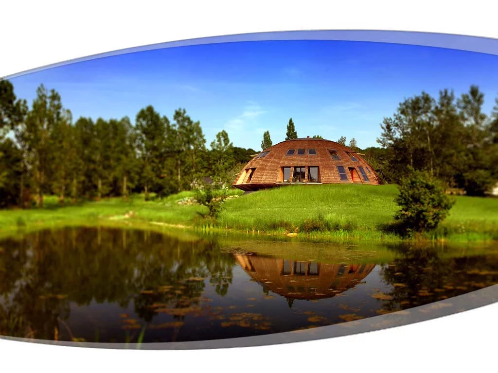 A Domespace home in natural setting