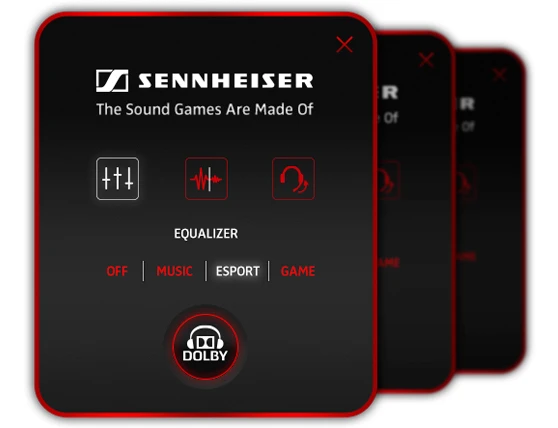 Equalizer software adds the ability to set which of four settings are enabled when the user presses the button on the dongle
