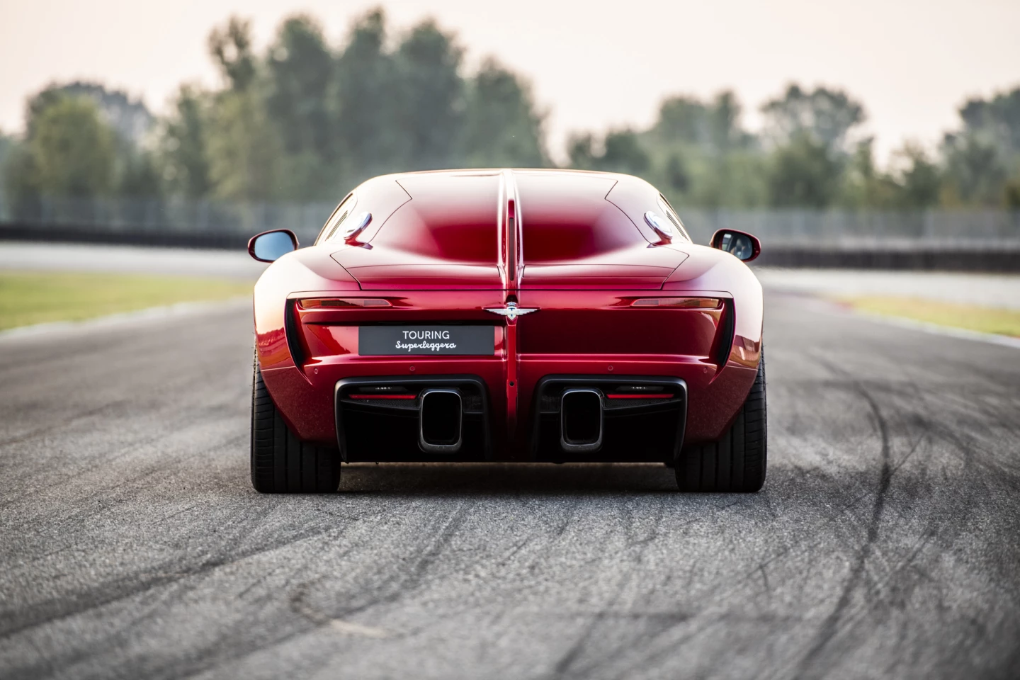 The Touring Superleggera Aero 3 has a gorgeous rear view