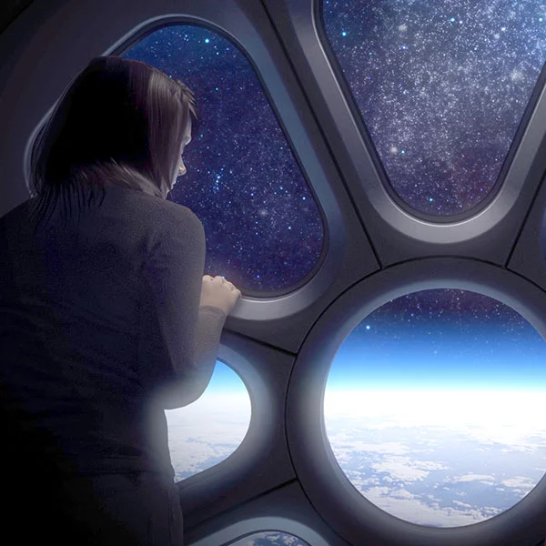 Artist's rendering of the view from the panoramic glass (Image: World View Enterprises)