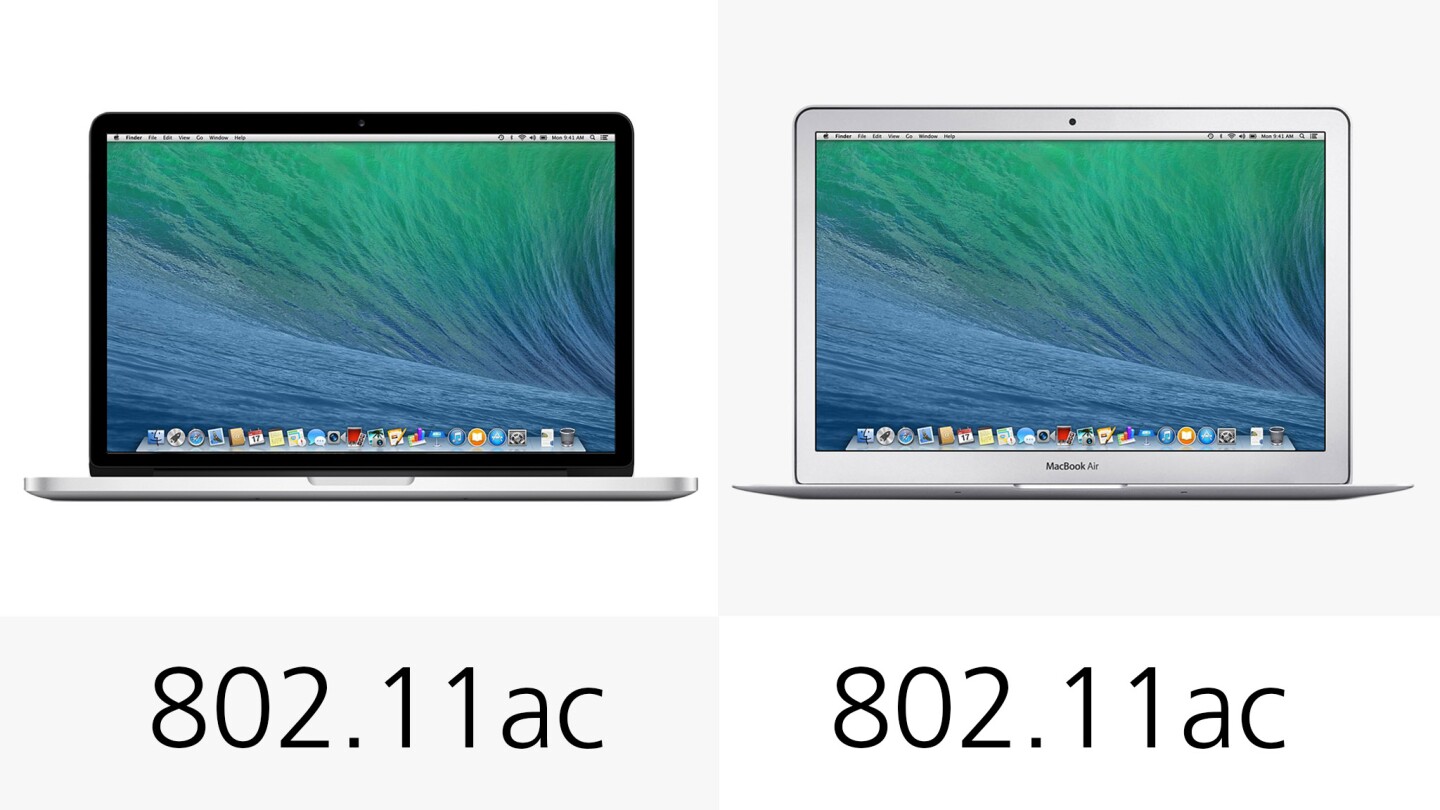 Both support the latest (and fastest) Wi-Fi standard, 802.11ac