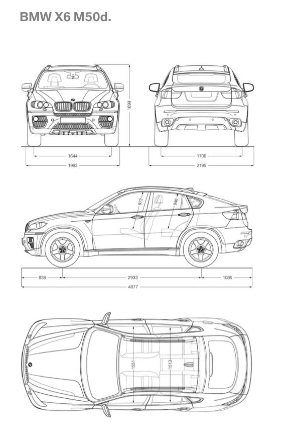 The BMW X6 M50d
