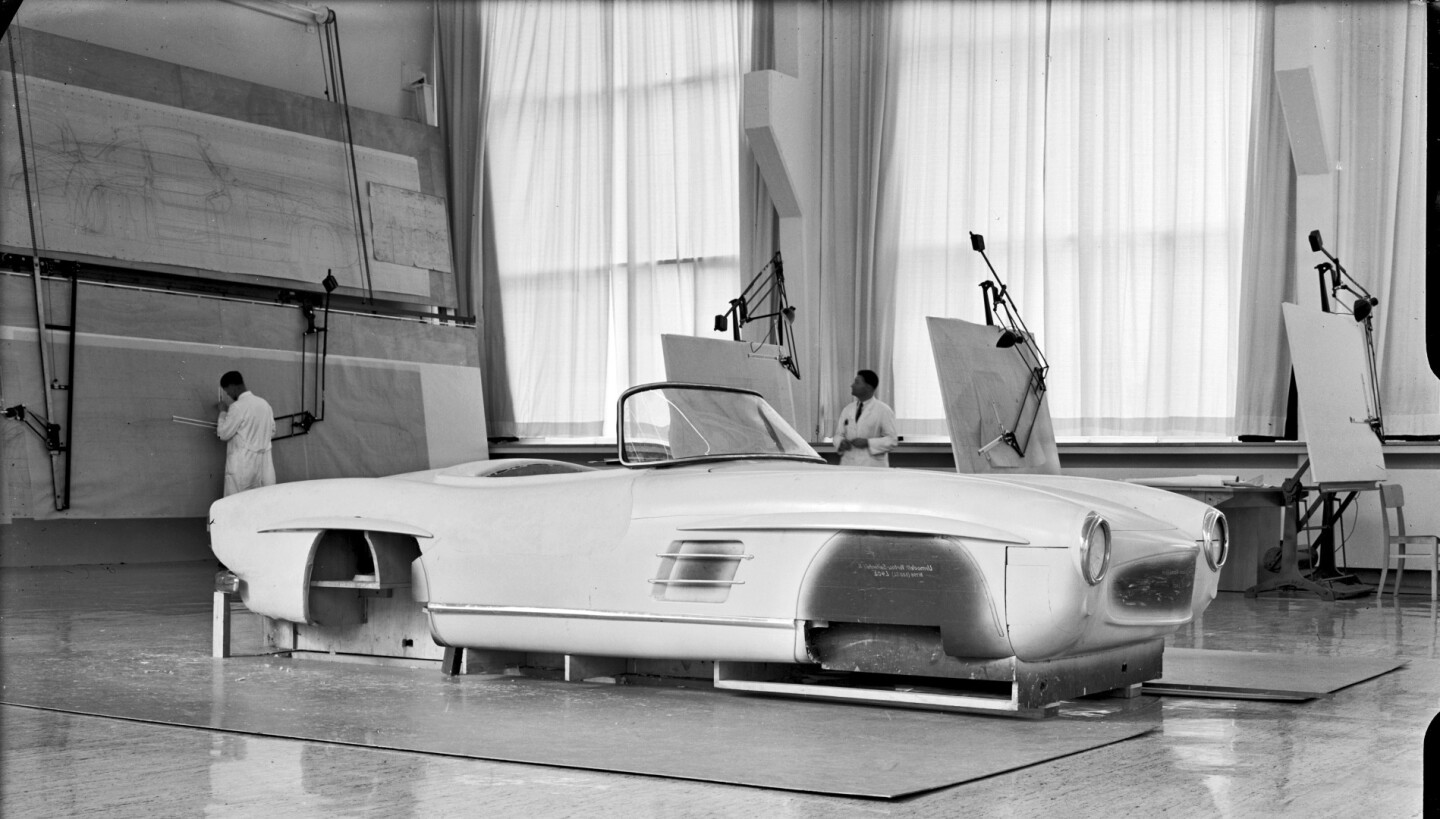 The Sindelfingen coachbuilding works circa 1956