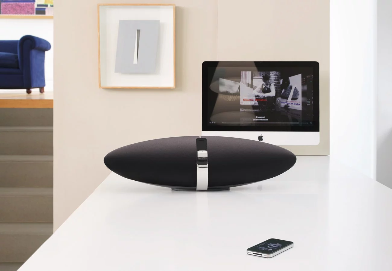 Give your computer or mobile device a room-filling audio boost with the Zeppelin Air from B&W