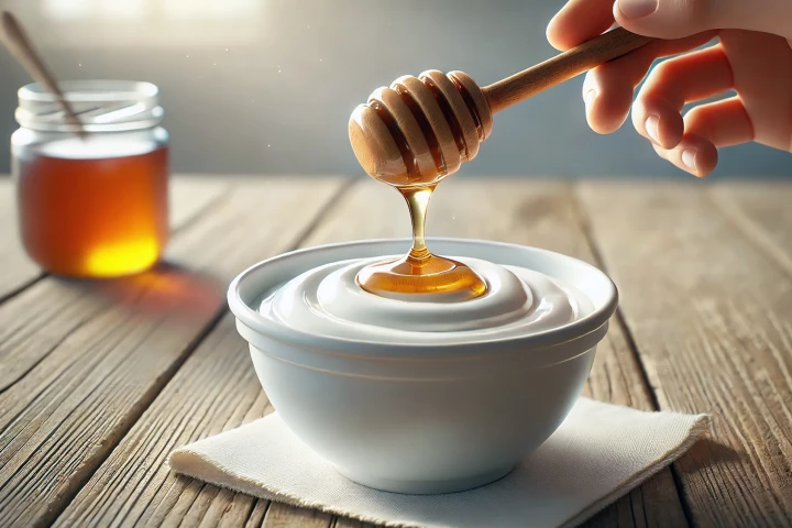 Help the probiotics in yogurt survive better in the gut by adding honey