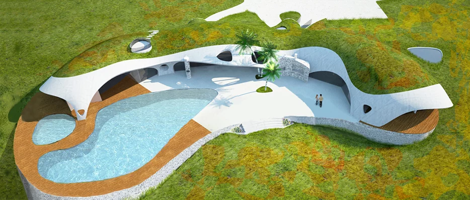 The new Binishell designs include a flexible option designed for customized private homes and resorts