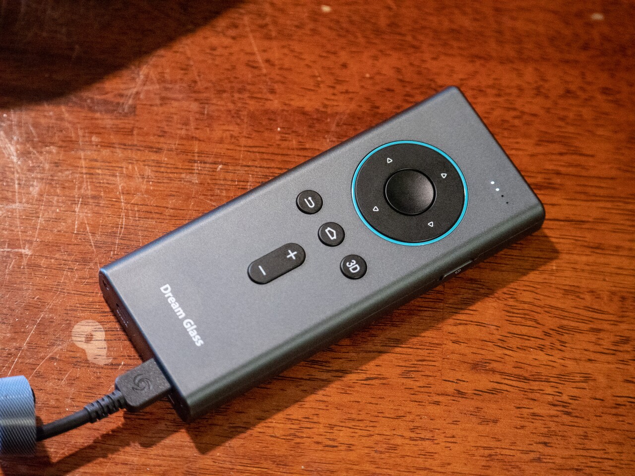 The control box uses a bunch of buttons instead of a touchpad, making it feel a bit last-century