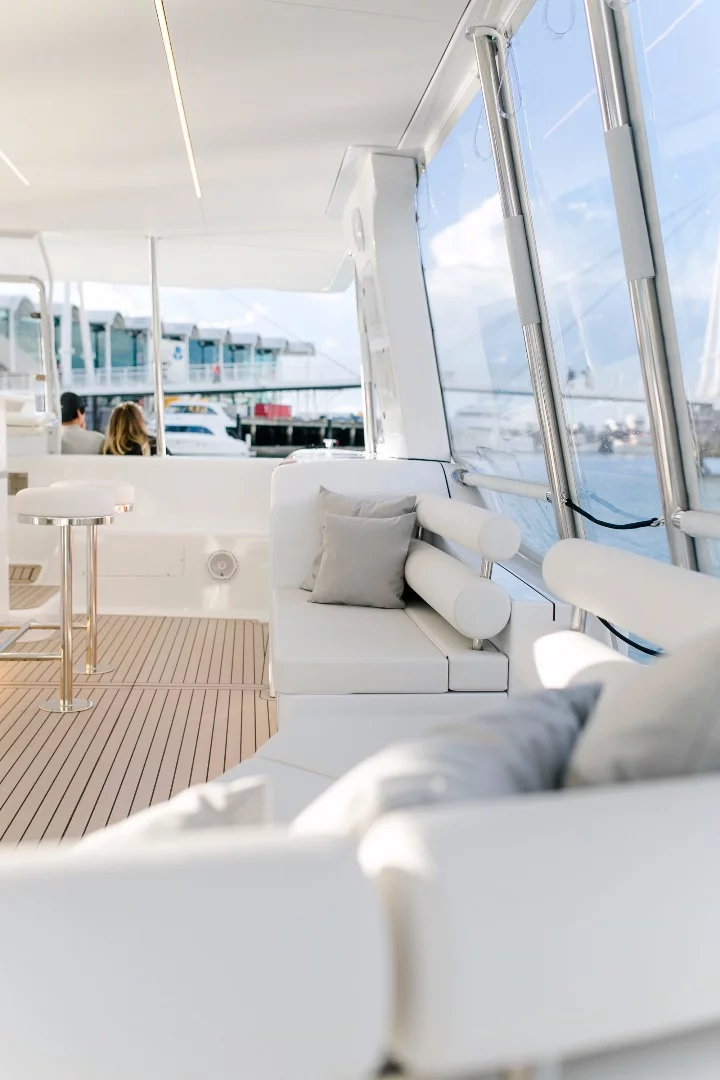 The SoelCat 12 can be customized to include different seating arrangements like simple benches or classier lounges for high-end resorts