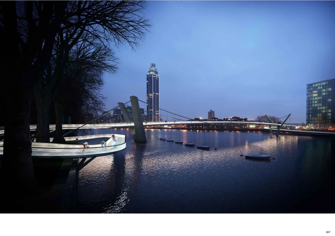 A design that takes a route through the trees (Image: NEP Bridge Competition)