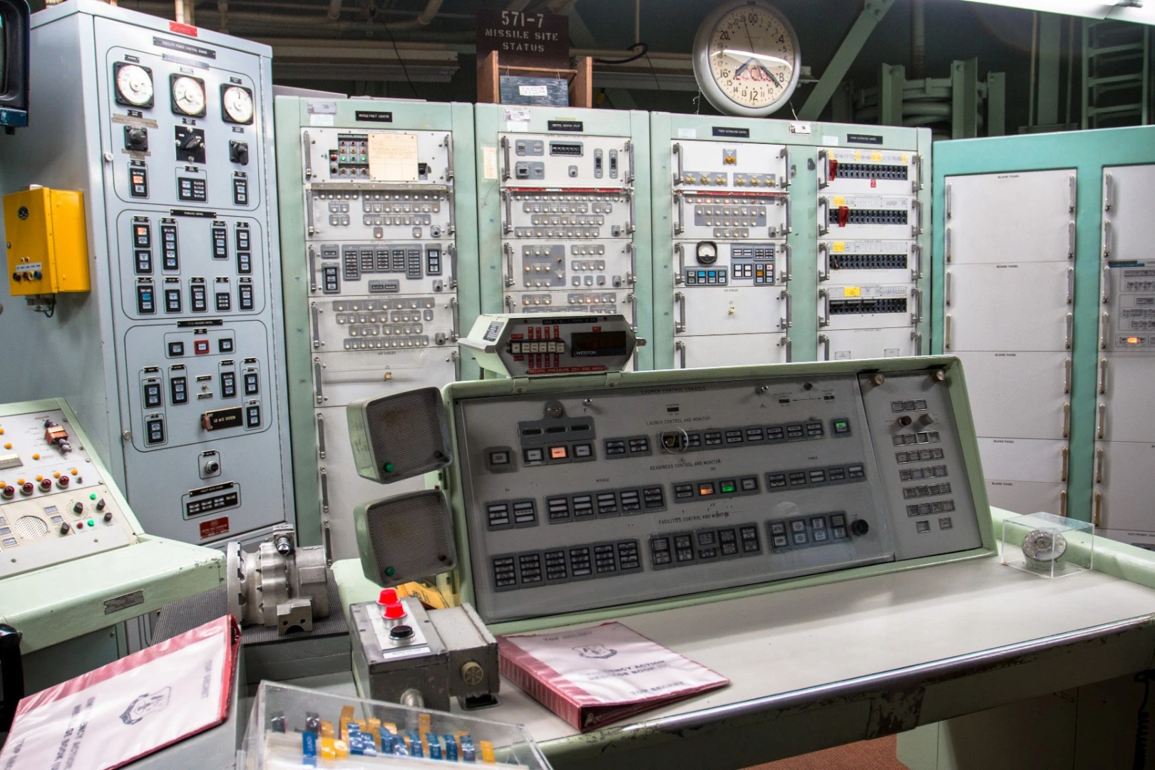 A Titan II missile control board