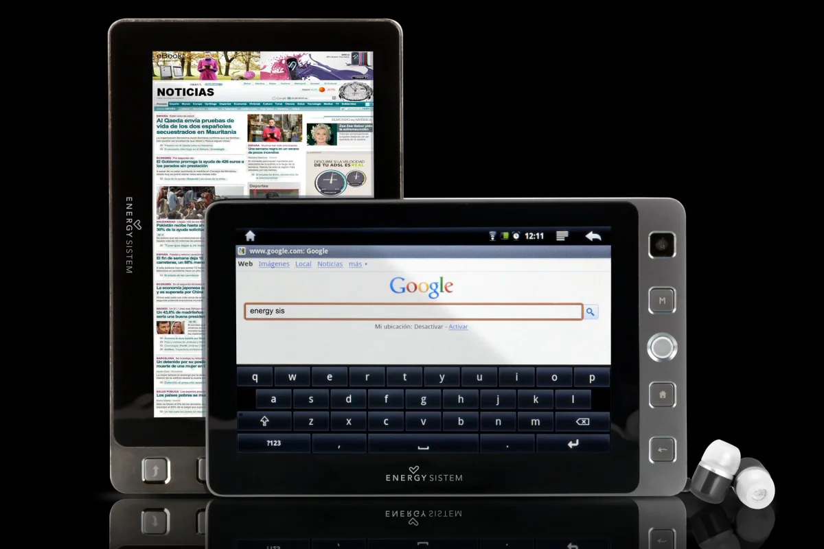 Energy Sistem is about to release a 5-inch Android-based touchscreen tablet with built-in webcam, Wi-Fi and 720p high definition video playback capability