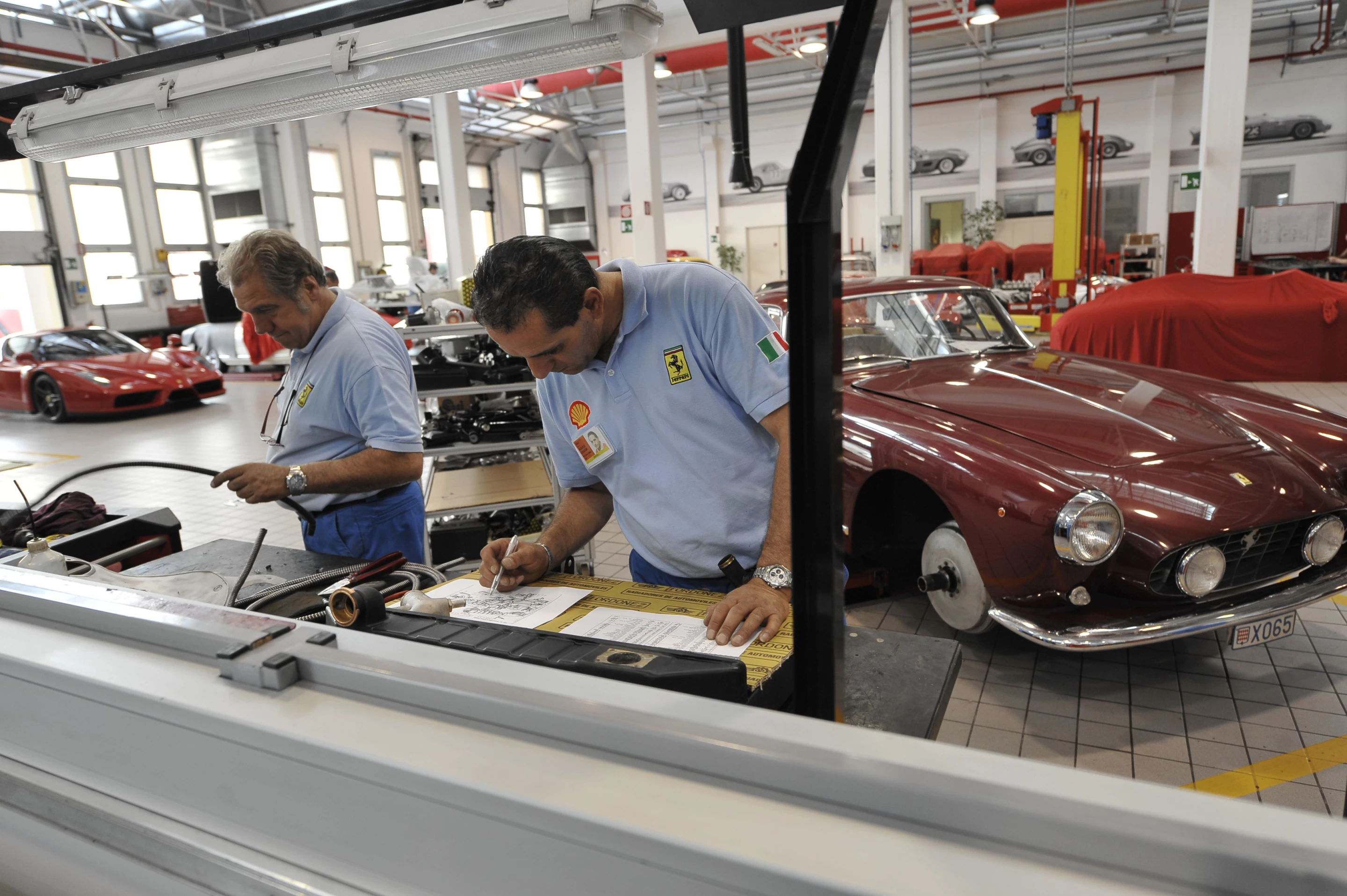 Thanks to Ferrari Classiche's exclusive access to the company’s original technical designs and moulds, Classiche has cast numerous new engine parts, including 25 new V12 cylinder blocks and a similar number of cylinder heads, to help restore cars to original specifications.