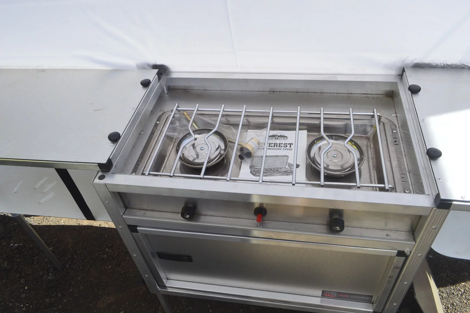 Trail Kitchens Camp Kitchen with built-in stove