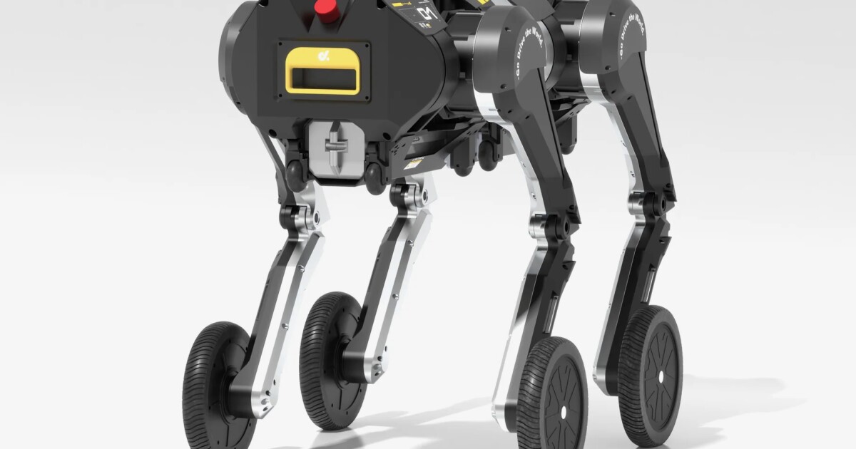 D1 modular robot transforms from one quadruped to two bipeds D1 modular robot transforms from one quadruped to two bipeds