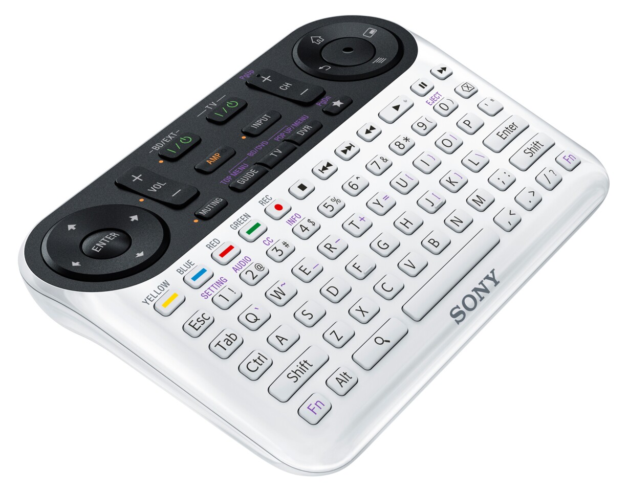 The remote control for Sony Internet TV